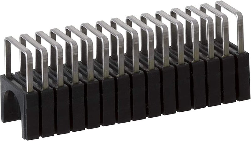 Arrow Fastener أرو 591189BLSS دبابيس معزولة من الفولاذ المقاوم للصدأ T59 بطول ساق 5/16 بوصة وعرض تاج 5/16 بوصة لكابلات الأسلاك، أسود، 300 قطعة - Image 4